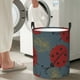 thumbnail image 5 of Fotbe Ladybug Cesto de Ropa con Asas, Cesto Impermeable de Gran Capacidad, Bolsa de Lavado para Dormitorio, Cesto de Ropa con Ruedas y Asas-Small, 5 of 6