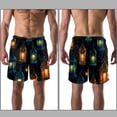 thumbnail image 3 of luoweisi Men's Beach Shorts Quick Dry Swim Trunks with Mesh Lining Retro Lantern XL, 3 of 5