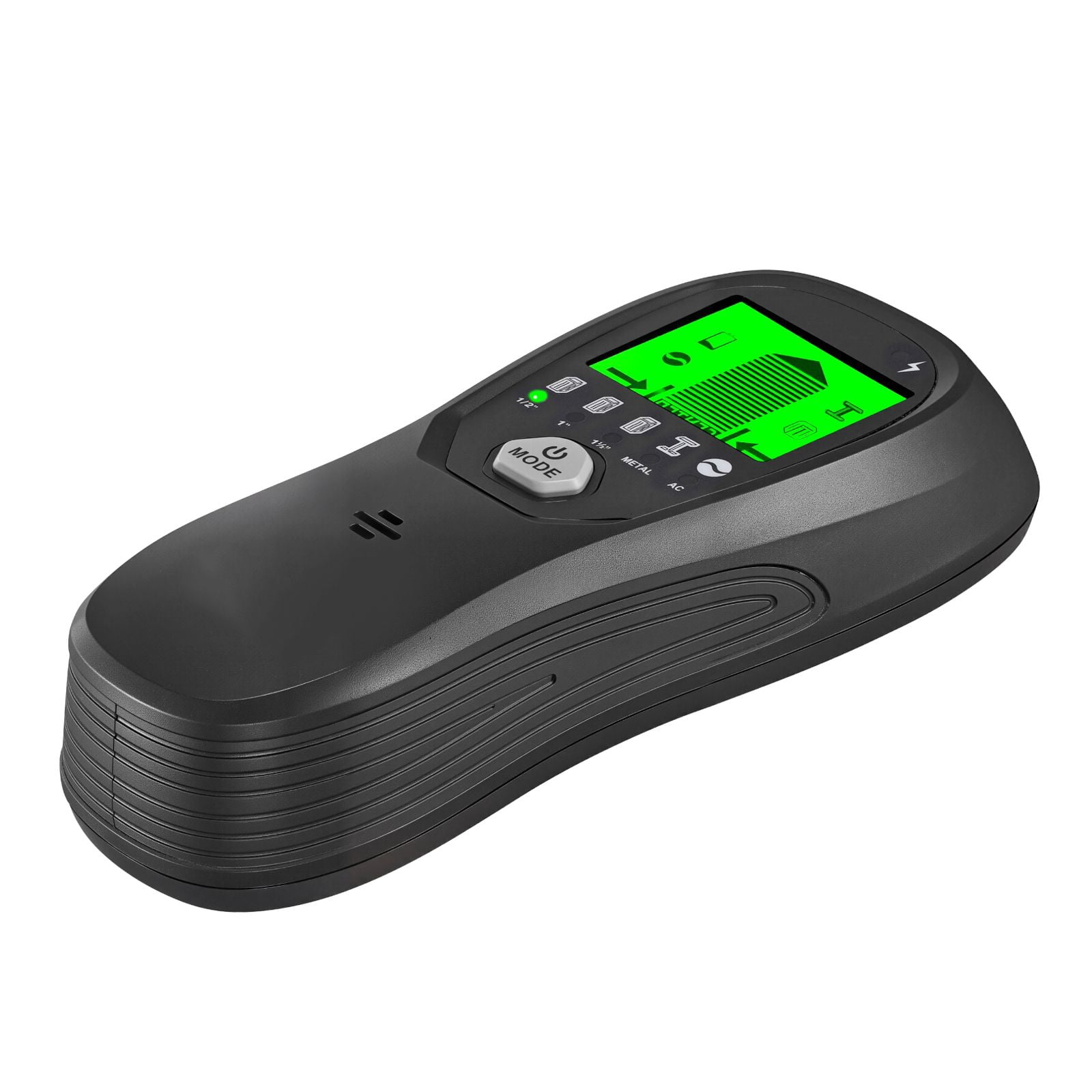 Stud Finder Wall Scanner, 5 in 1, Electronic Wall Stud Detector with Smart Sensor, High-Definition LCD Display and Audio Alarm, for the Center and Edge of Metal, AC Wire, Joists, Pipes, Black