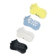 thumbnail image 3 of Justice Girls Mid Pearled Boyfriend Socks 4-Pack, Sizes M-L, 3 of 5