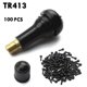 thumbnail image 5 of Vástagos De Válvula De Neumático TR413 Vástagos de válvula de neumático sin cámara de coche Piezas de automóvil de válvula de aire de neumático de vacío negro, 5 of 9