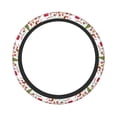 thumbnail image 2 of Kll Car Steering Wheel Cover, Universal 15 Inch, Soft Elastic And Comfortable,Car Accessories Decorations-Snowflakes Santa Claus Christmas Tree, 2 of 7