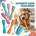 thumbnail image 2 of Durable Dog Chew Toys for Aggressive Chewers, Teeth Chew Stick for Puppy and Large Breeds, Orange Hexagonal Dental Dog Toys for Boredom Relief, Single Pack, 2 of 6