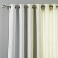 thumbnail image 5 of Aurora Home  Mix & Match Linen Blend and White Blackout 4 Piece Curtain Panel Set - 52 x 84 - 52 x 84 Optic White, 5 of 5