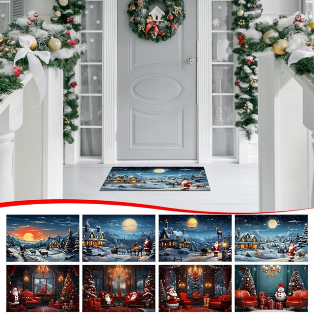 Alfombra de Navidad - Alfombra para decoración navideña y suelo del salón