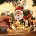 thumbnail image 3 of FELTECHELECTR Figure Shape Santa Claus Ornaments Wood 1Pc 6.3x4.1in, 3 of 8