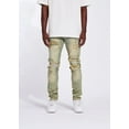 thumbnail image 3 of Crysp Denim Men's Distressed Rip & Repair Sand Wash Skinny Fit Stretch Jeans (28, Sand Wash), 3 of 7