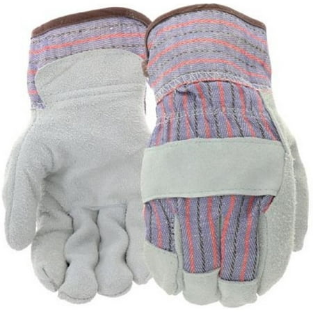 

West Chester 71050/L Split Cowhide Leather Palm Work Gloves 1 Pair Gray