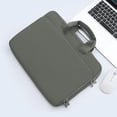 thumbnail image 3 of Eoozwa Sacoche d'Ordinateur Portable 15,6 Pouces Imperméable Robuste Résistante aux Rayures avec Doublure en Velours Doux, Rangement Multi-Compartiments pour Accessoires, Mallette d'Affaires Portable, 3 of 6