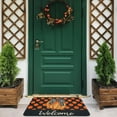 thumbnail image 4 of Fall Door Mat Hello Pumpkin Welcome Door Mat, Orange Polka Dot Non Slip Fall Welcome Mat Indoor Outdoor Autumn Harvest Door Mat Thanksgiving Decoration 30"*17", 4 of 6