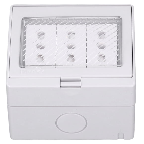 Power Outlet, Italian Plug 110-250V Dustproof Flame Retardant Housing Waterproof Wall Socket Robust for Outdoor