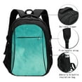 thumbnail image 3 of Cauagu Teal Turquoise1 Print Travel Laptop with USB Charging Port,Extra Large Backpack College Backpack Business Work Bag Casual Daypack Perfert for Men Women, 3 of 7