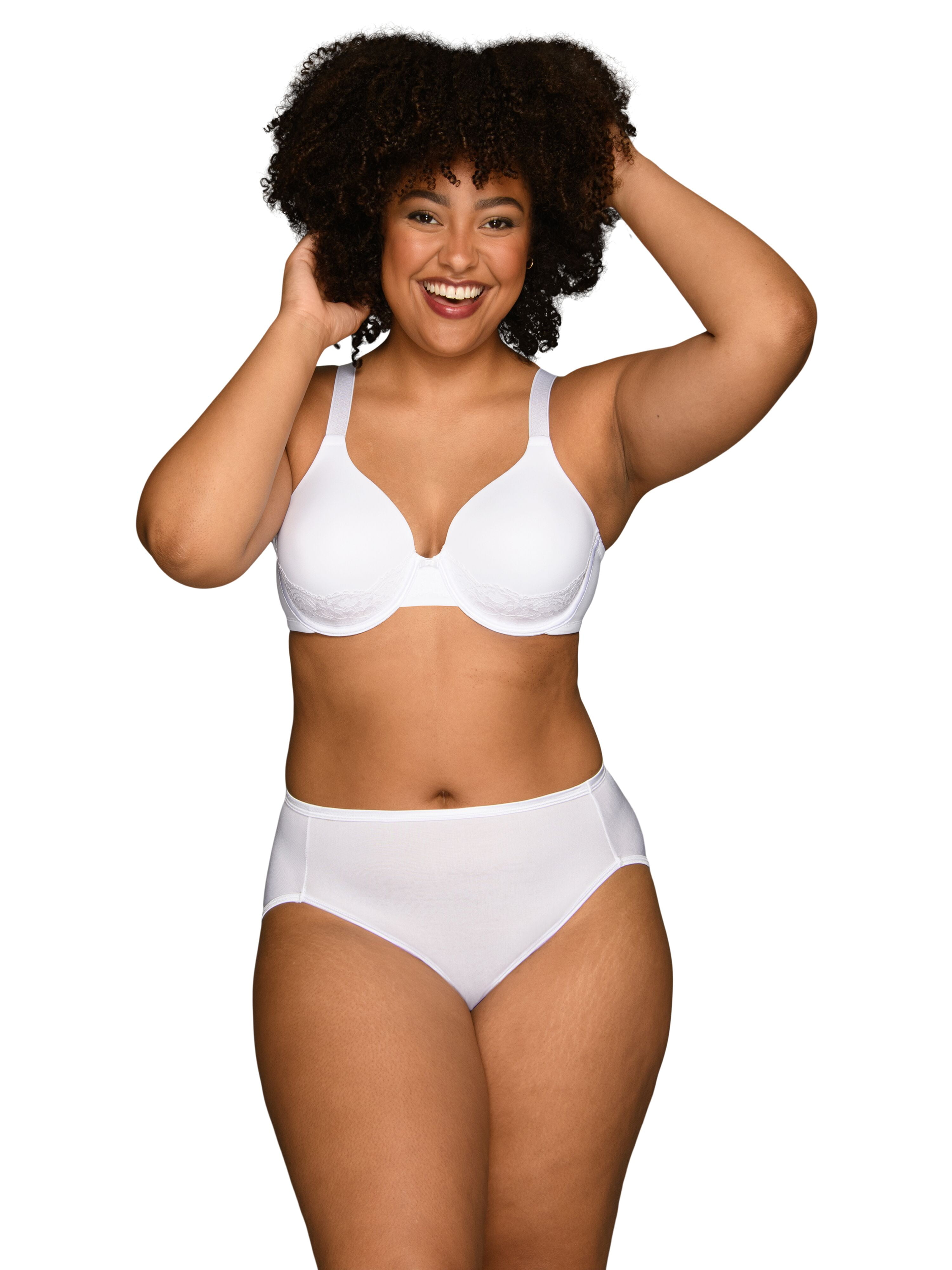 Vanity Fair Lingerie Women's Beauty Back Full-Figure Smoothing Underwire Bra with Lace, Style 76382