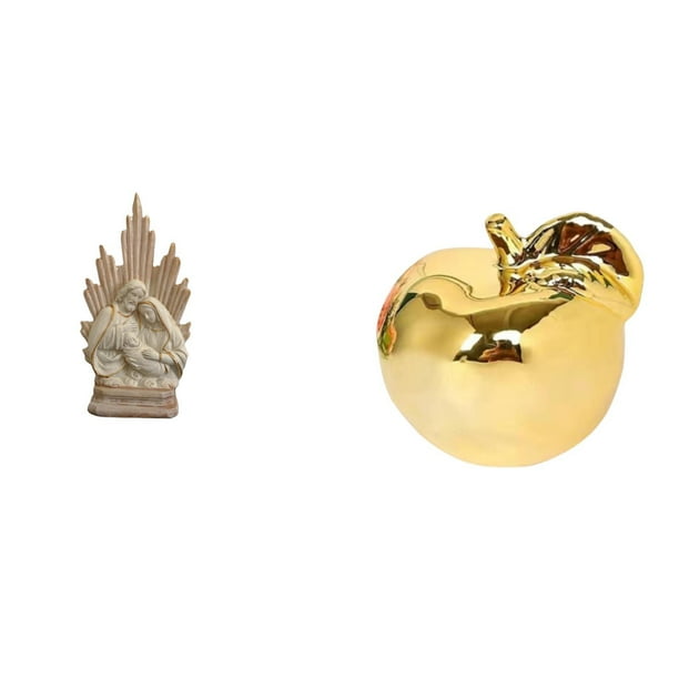 Escultura De Fruta De La Sagrada Familia, Figura Clásica Cristiana Católica De Cerámica, Estatua De Resina, Artesanía, Adorno Delicado Para Oficina, Mesa, Coche, Casa, Porches, Restaurantes.