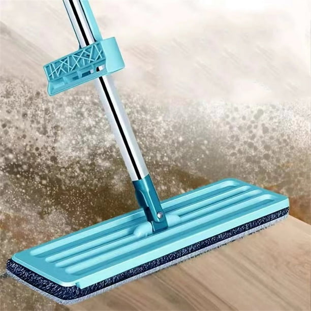 Trapeador plano Jadeshay Trapeador de limpieza en seco y húmedo de microfibra
