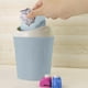 thumbnail image 5 of Bote de basura de escritorio, tapa oscilante, pequeño bote de basura, canasta de mesa de café de sala de estar, mini bote de basura de mesa de hogar, bote de basura de escritorio (Azul), 5 of 6