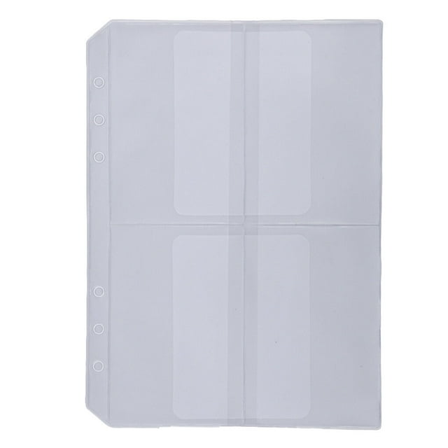 justharion 10 Pieces Zipper Pouch Container Convenient PVC Documents Pouches Document Holding Bag Storage Containers for Home Office School A5