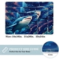 thumbnail image 2 of Shark Non-Slip Polyester Bath Rug, Machine Washable Area Rugs for Bathroom and Chair Rug, 2 of 6