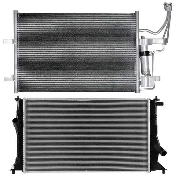 cciyu Aluminum Radiator Replacement 2006-2010 for Mazda for 52894;RF7N15200;LFB715200A;LFB715V11 Plastic Radiator Auto Parts Complete radiator Radiator Engine Coolant Radiator Assembly Radiator