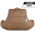 thumbnail image 5 of Standard+ Husband Pillow Aspen Edition Saddle Brown Cover Pillowcase, Soft Easy-Care Wash Fabric Designed, Two-Sided Reversible Fabric, Big Long Zipper for Remove, Perfect Fit for Reading Bed Rest, 5 of 9