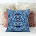 thumbnail image 4 of Amrita Sen Designs CAPL1006BrCDS-ZP-18x18 18 x 18 in. Floral Paisley Broadcloth Indoor & Outdoor Zippered Pillow - Blue, Red & White, 4 of 5