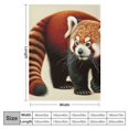 thumbnail image 4 of Orinice Red Panda Warm Lightweight Blanket Soft Fleece Blankets All Seasons Decor Gift Sofa Living Room Plush Blankets 40x50in, 4 of 6