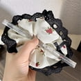 thumbnail image 4 of FENOHREFE Princess Scrunchies Multi Layer Hair Tie Lacework Hair Rings Enchanting Multi Layer Hair Tie Hair Rope for Girl, 4 of 8
