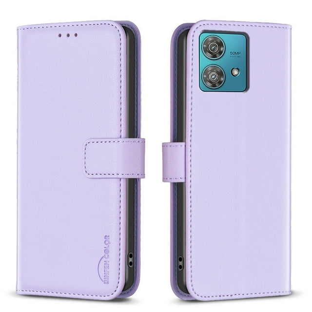 Compatible with Motorola Edge 40 Neo Wallet Case with Card Slots Magnetic Closure Flip Folio Cover