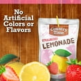 thumbnail image 6 of Country Time Ready to Drink Flavored with Other Natural Flavor Drink, 10 Pouches, for School Lunches and On-the-Go Hydration, Strawberry Lemonade, No Artificial Colors or Flavors, 6 fl oz, 6 of 15
