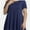 Navy blue, variant on Womens Plus Size Short Sleeve Casual Summer Round Neck Shirts Tunics for Leggings