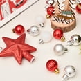 thumbnail image 2 of Shoreew 30 Pcs Mini Christmas Ball Ornaments Set 1.81 Inch Plastic Christmas Ball Hanging Ornaments with Glitter Tree Topper Star for Holiday Wedding Birthday Party Decoration, 2 of 7