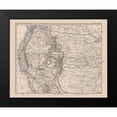 thumbnail image 2 of Stieler 18x15 Black Modern Framed Museum Art Print Titled - Western United States - Stieler 1885, 2 of 5