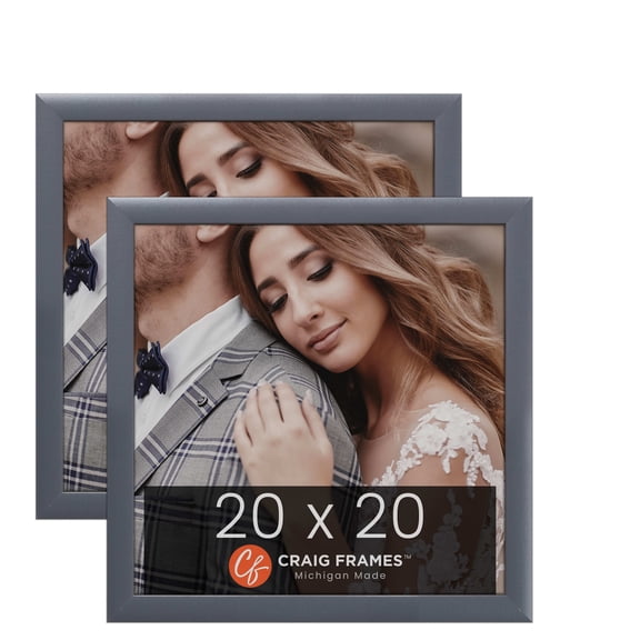 Craig Frames 23247635 20 x 20 Inch Picture Frame, Grey, Set of 2