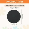 thumbnail image 2 of 24 Pcs Circle Card Stock, 15 Inch Cardstock Paper Circles for Craft, Black, 2 of 7