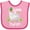 Pink and Red, variant on Inktastic St. Patrick's Day Llama Be Irish with Green Shamrocks Boys or Girls Baby Bib