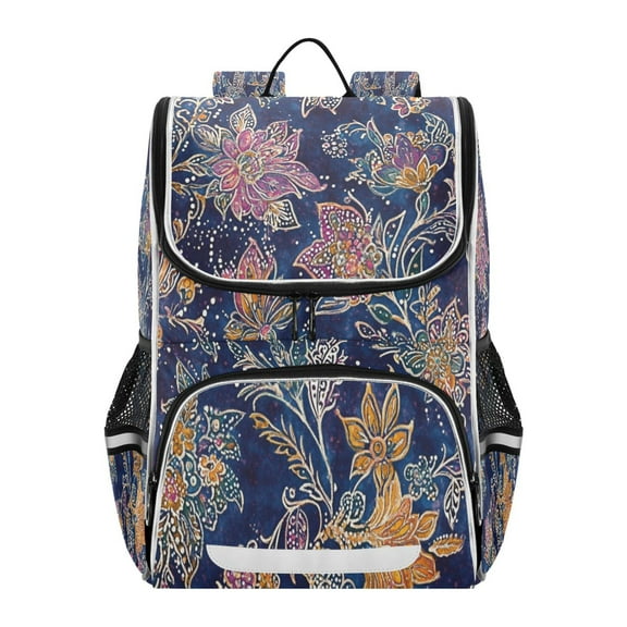 YAZAOO School Backpack Travel Bag Bookbags Bookbags Whimsical Floral Dance Pattern