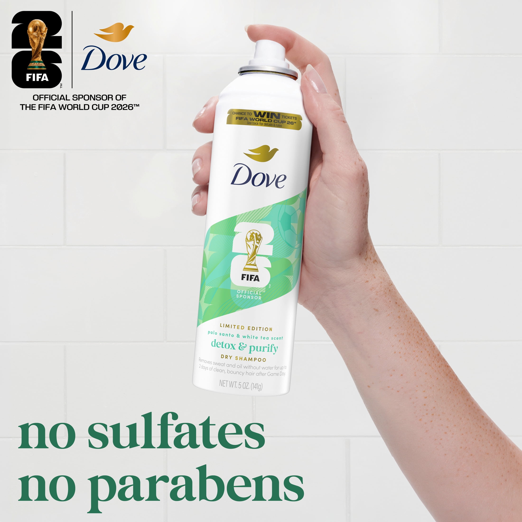 (3 pack) Dove Advanced Dry Shampoo Refresh & Revive Hair Without Water Detox & Purify Instantly Absorb Oil & Life Impurities, 5 oz