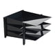 thumbnail image 3 of Bandeja de maquillaje para tocador, almacenamiento de oficina, revistas, papelería de vales eficiente, caja de almacenamiento plegable para bandeja de Negro Macarena Estante de almacenamiento de escritorio, 3 of 8