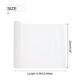 thumbnail image 2 of Unique Bargains Crepe Paper Roll 8.2ft Long 10 Inch Wide for Wedding Ceremony Various Large Festivals Decoration,White, 2 of 6