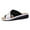 Black, variant on NOKIO Ladies Square Toe Shoes Women's Sandals Wedge Summer Slippers Outside Solid Color Leather Slides Fashion Sandals