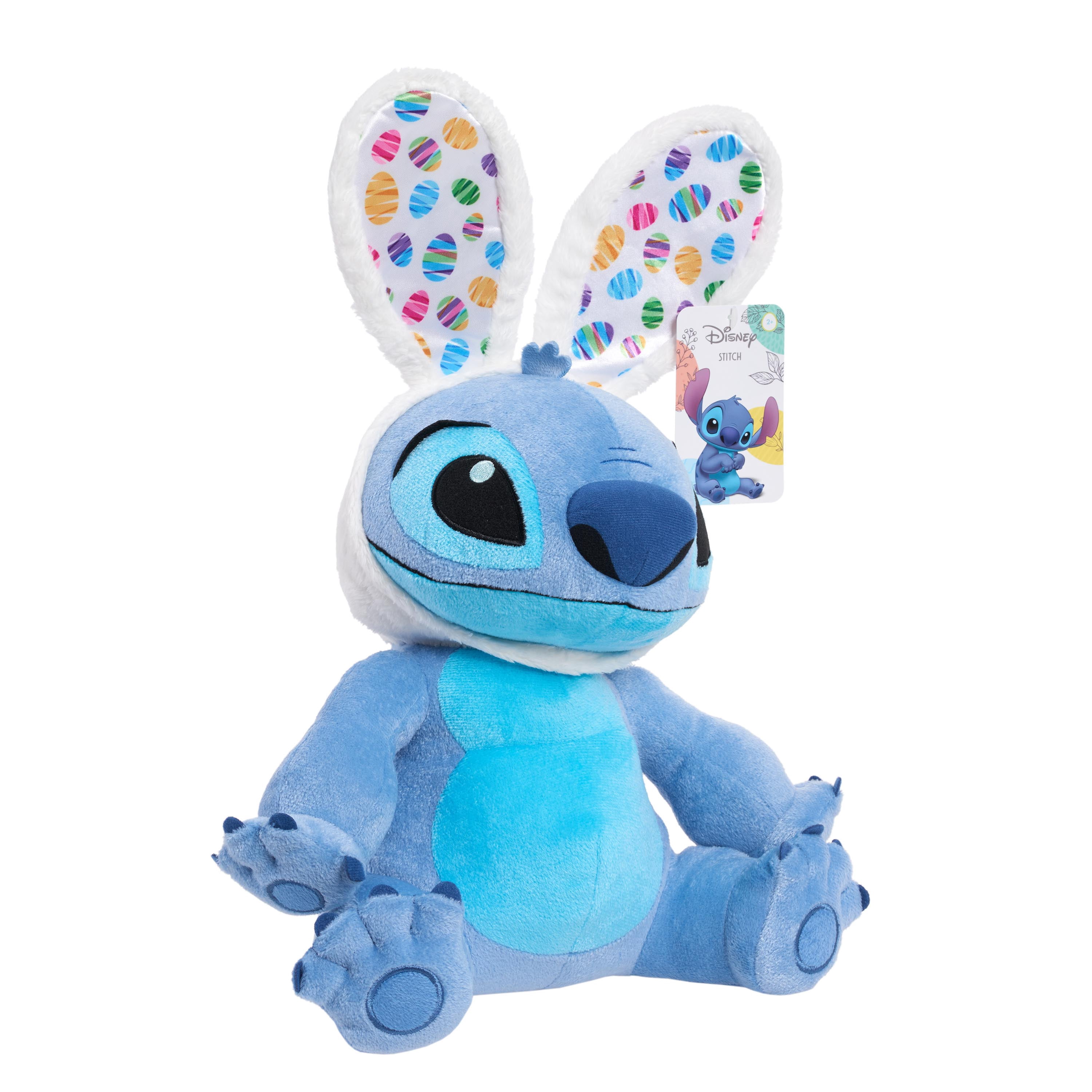 Disney Seasonal Stitch Large 10.5-Inch Plush with Bunny Ears, Ages 3 +
