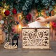 thumbnail image 3 of Caja para tarjetas de boda, decoraciones rústicas para bodas y decoraciones para bodas campestres, caja para tarjetas para recepción de bodas, despedida de soltera y aniversario, 3 of 8