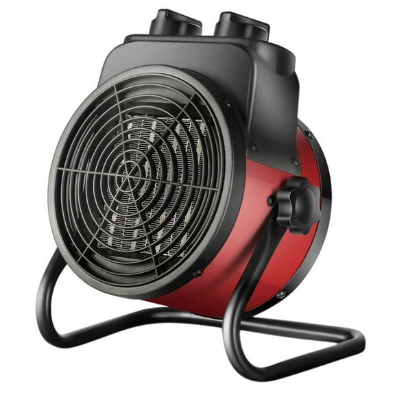 Heater Portable Ceramic Fan Forced Electric Space Warmer with Adjustable Thermostat Overheat Protection for Office Room Garage Workshop Indoor Home Use