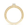 thumbnail image 2 of ANGARA Natural 0.2 Ct. Diamond Vintage Inspired Ring in 14K Yellow Gold for Women (Ring Size: 3), 2 of 9