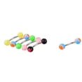 thumbnail image 6 of Kiplyki 105pcs Body Jewelry Eyebrow Navel Belly Tongue Nose Piercing Bar Ring, 6 of 9