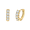 D, variant on Gold Hoop Earrings for Women Hypoallergenic Piercing Ear Gold Plated with Cubic Zirconia Infinity Huggie Hoop Earring Jewellery Gifts