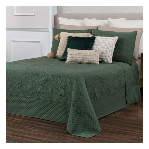 Edredón Ligero Pinsonic Doble Vista con Fundas de Almohada Esquimal (Quetzal, Matrimonial)