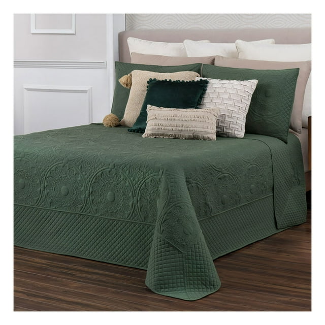 Edredón Ligero Pinsonic Doble Vista con Fundas de Almohada Esquimal (Quetzal, Matrimonial)