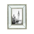 thumbnail image 2 of Isaac Jacobs 4x6 Silver Beveled Mirror Picture Frame for Tabletop Display, 2 of 7