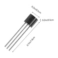 thumbnail image 2 of OULII Mini Thermometer 1-Wire Interface 64-Bit Serial Code Rom 10Pcs for Industrial Systems, 2 of 8